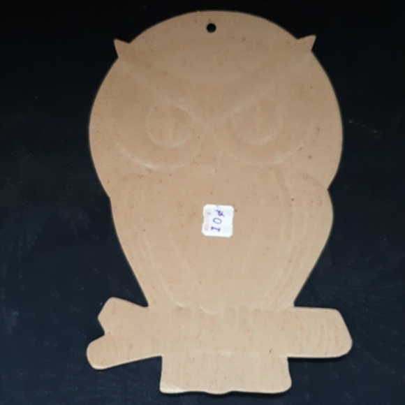 Authentic vintage copr H. E. LUHRS diecut embossed owl halloween decoration - Picture 5 of 8